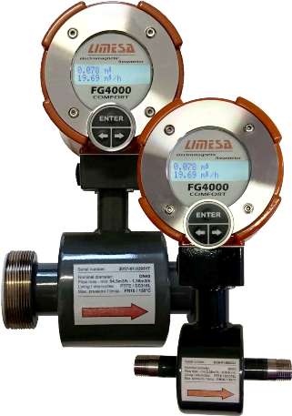 Electromagnetic flowmeter with G thread